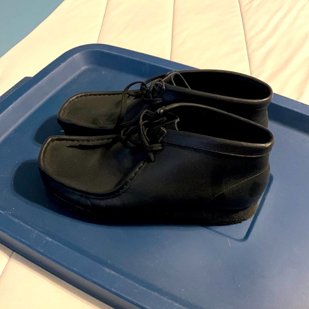 Clarks Wallabee Black Leather